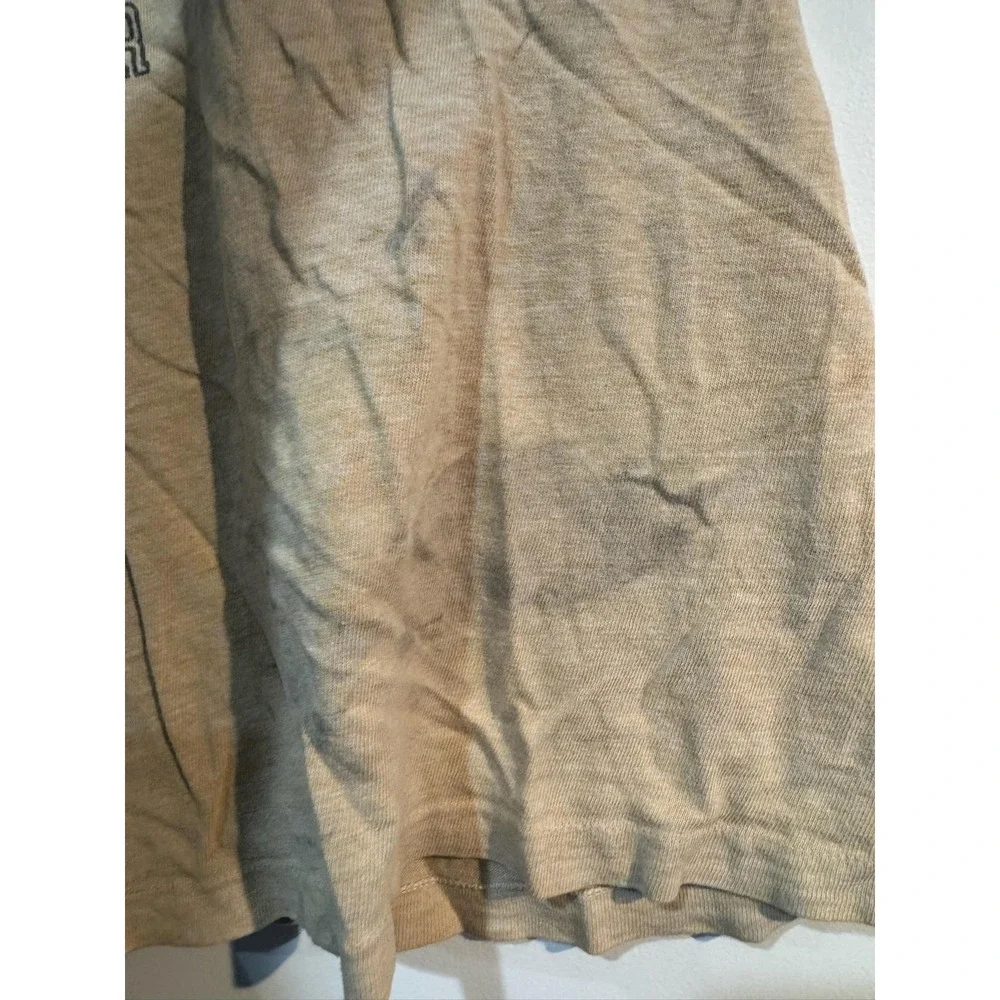 Vintage Chicago Cubs Shirt Mens Medium Beige MLB Baseball Ringer Graphic 70s - Picture 5 of 9